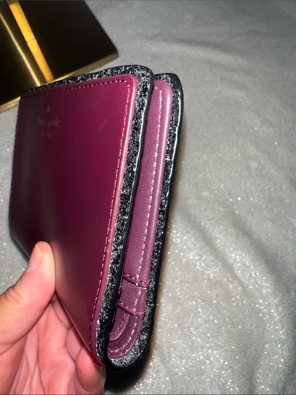 kate spade wallet in deep plum . EUC - Picture 6 of 8